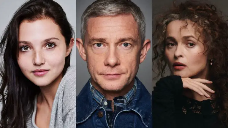 Mia-McKenna Bruce, Martin Freeman et Helena Bonham Carter prêts pour le spectacle Agatha Christie de Netflix